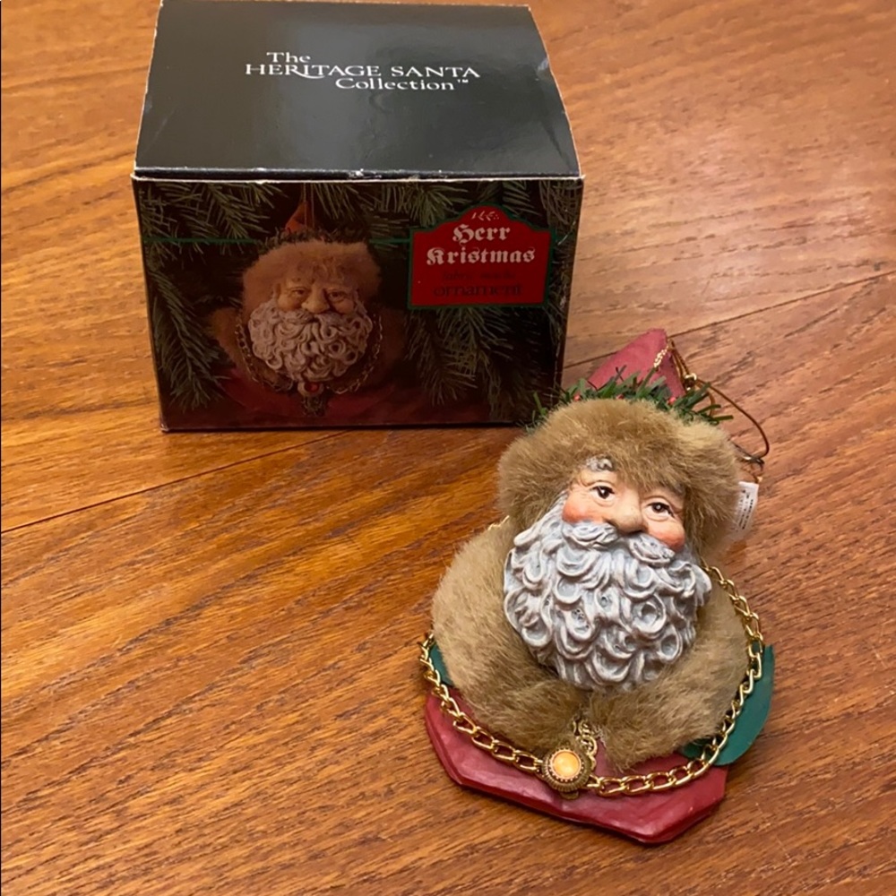 Herr Santa fabric ornament